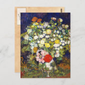 Carte Postale Vase avec Fleurs Vincent van Gogh fine art (Devant / Derrière)