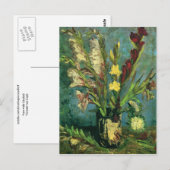 Carte Postale Vase avec Gladioli (F248a) Van Gogh Art (Devant / Derrière)