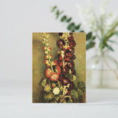 Carte Postale Vase avec Hollyhocks par Vincent van Gogh (Debout devant)