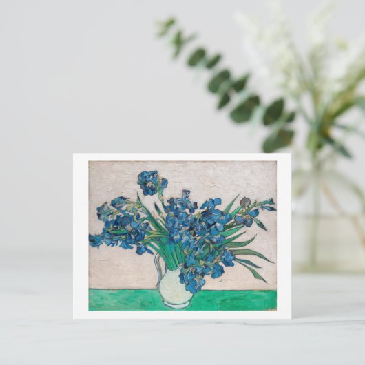 Carte Postale Vase avec Irises, Van Gogh (Debout devant)
