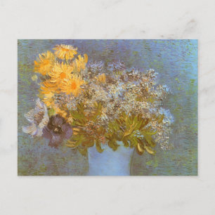 Carte Postale Vase avec Lilacs, Daisies et Anemones par Van Gogh
