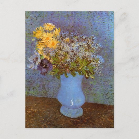 Carte Postale Vase avec Lilacs et marguerites par Vincent van Go (Devant)