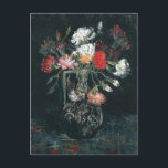 Carte Postale Vase avec oeillets blancs et rouges, Van Gogh, 188<br><div class="desc">Van Gogh - une célébration des Maîtres d'Art</div>