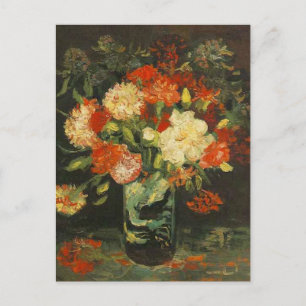 Carte Postale Vase avec oeillets par Vincent Van Gogh, 1886 Pos