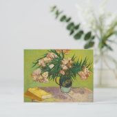 Carte Postale Vase avec Oleandres & Livres, Van Gogh Fine Art (Debout devant)