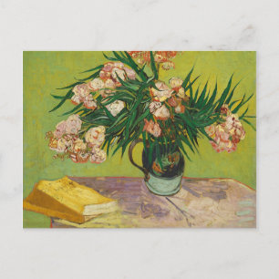 Carte Postale Vase avec Oleandres & Livres, Van Gogh Fine Art
