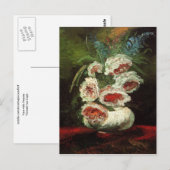Carte Postale Vase avec Peonies Van Gogh Art (Devant / Derrière)