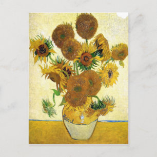 Carte Postale Vase Avec Quinze Tournesols Par Vincent Van Gogh