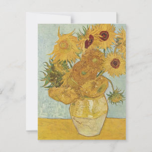 Carte Postale Vase avec quinze tournesols Vincent van Gogh