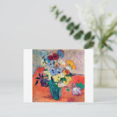 Carte Postale Vase avec Roses et Anémones, Van Gogh (Debout devant)