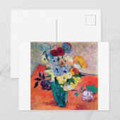 Carte Postale Vase avec Roses et Anémones, Van Gogh (Devant / Derrière)