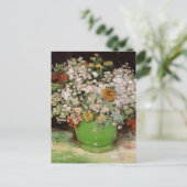 Carte Postale Vase avec Zinnia Flowers par Vincent van Gogh (Debout devant)
