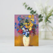 Carte Postale Vase blanc avec fleurs Odilon Redon (Debout devant)
