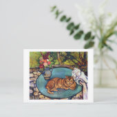 Carte Postale Vase chats et fleurs, Suzanne Valadon (Debout devant)