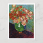 Carte Postale Vase de chrysanthèmes Claude Monet (Devant)