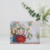 Carte Postale Vase de Chrysanthemums Claude Monet (Debout devant)