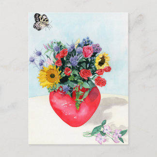 Carte Postale Vase de fleurs