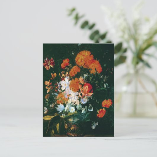 Carte Postale Vase de fleurs (Debout devant)
