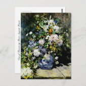 Carte Postale Vase de fleurs (Devant / Derrière)