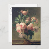 Carte Postale Vase de fleurs 2 (Devant / Derrière)