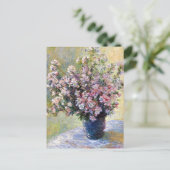 Carte Postale Vase de fleurs Claude Monet (Debout devant)