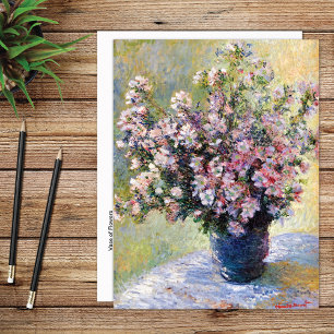 Carte Postale Vase de fleurs Claude Monet