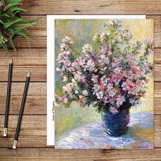 Carte Postale Vase de fleurs Claude Monet