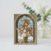 Carte Postale Vase de fleurs dans une fenêtre, c.1618 (Debout devant)