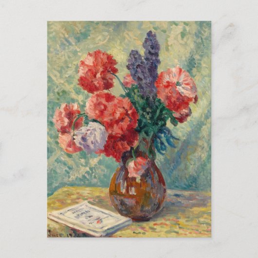Carte Postale Vase de Fleurs | Maximilien Luce (Devant)