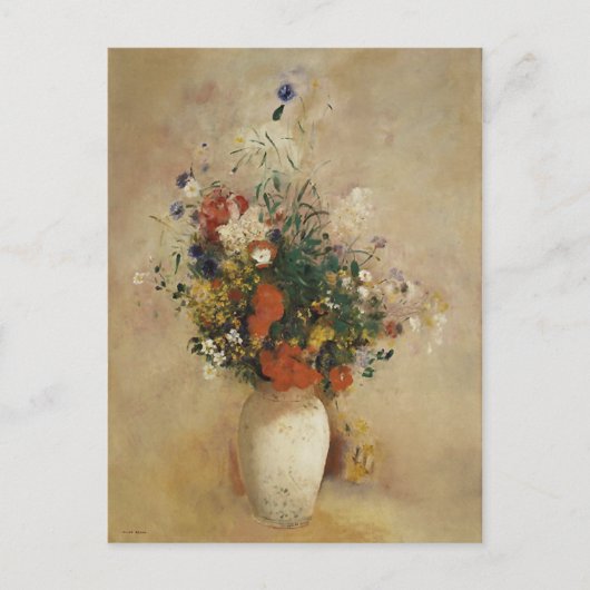 Carte Postale Vase de fleurs, Odilon Redon Art (Devant)