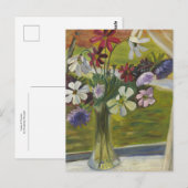 Carte Postale Vase de fleurs par Prudence Heward (Devant / Derrière)