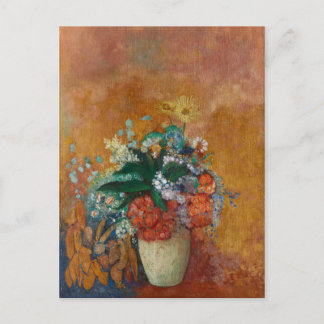 Carte Postale Vase de fleurs - Peinture à l'huile Odilon Redon