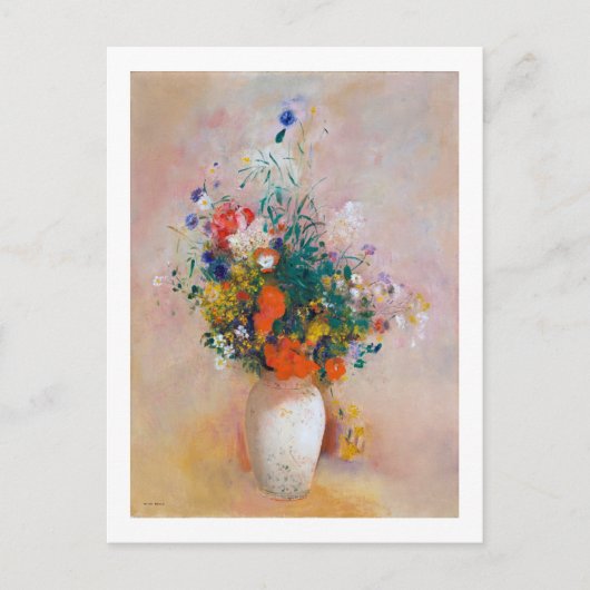 Carte Postale Vase de fleurs, Redon (Devant)