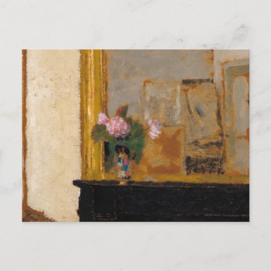 Carte Postale Vase de fleurs sur un Mantelpiece, 1900 par Vuilla (Devant)