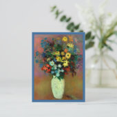 Carte Postale Vase de Odilon Redon avec fleurs (1914) (Debout devant)