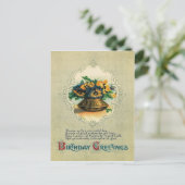 Carte Postale Vase de pensées (Debout devant)