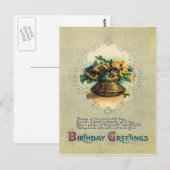 Carte Postale Vase de pensées (Devant / Derrière)