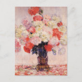 Carte Postale Vase de pivoines Claude Monet (Devant)