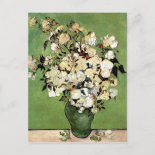 Carte Postale Vase de Roses par Vincent Van Gogh