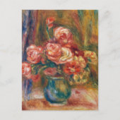 Carte Postale Vase de Roses | Renoir (Devant)