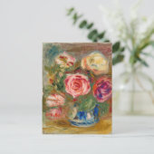 Carte Postale Vase de Roses | Renoir (Debout devant)