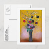 Carte Postale Vase des fleurs de Redon (Devant / Derrière)