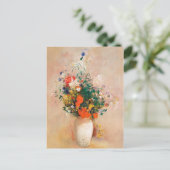 Carte Postale Vase des fleurs d'Odilon Redon (Debout devant)