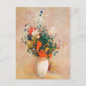 Carte Postale Vase des fleurs d'Odilon Redon (Devant)