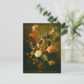 Carte Postale Vase des fleurs par Jan van Huysum (Debout devant)