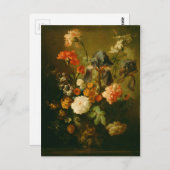 Carte Postale Vase des fleurs par Jan van Huysum (Devant / Derrière)