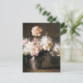 Carte Postale Vase des pivoines (Debout devant)