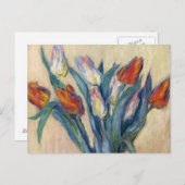 Carte Postale Vase des tulipes - Claude Monet (Devant / Derrière)