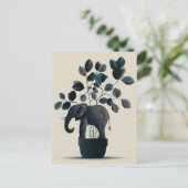 CARTE POSTALE VASE ÉLÉPHANT #1 (Debout devant)