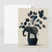 CARTE POSTALE VASE ÉLÉPHANT #1 (Devant / Derrière)